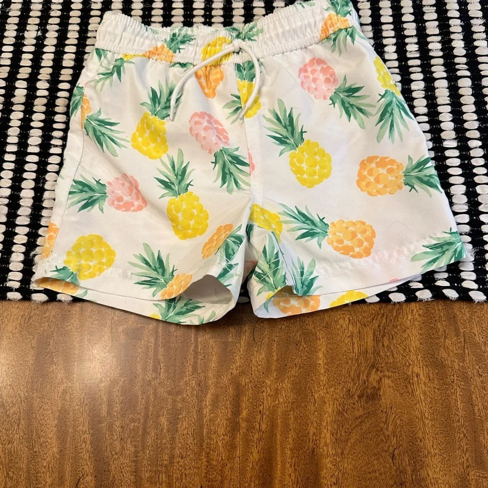 JANIE and JACK RECYCLED PINEAPPLE SWIM TRUNK